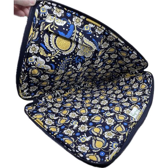 Vera Bradley Ellie Blue Laptop Sleeve Retired 2012 - Picture 6 of 10